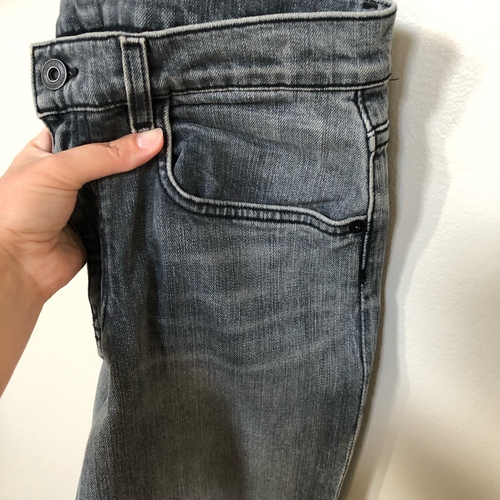 Proenza Schouler Womens 27 Blue/Gray Acid Wash PS-J2 5-Pocket Cropped Fray Jeans - Picture 15 of 16